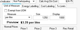 Coca Cola UOM 125l