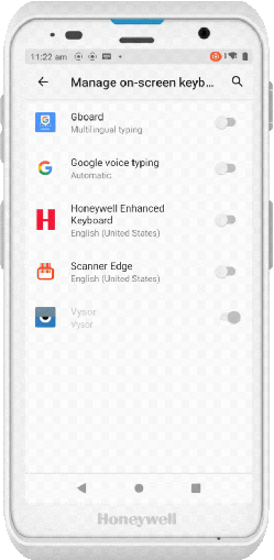 PDE Turn Vysor off Honeywell