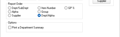 Stock Wastage Report Order