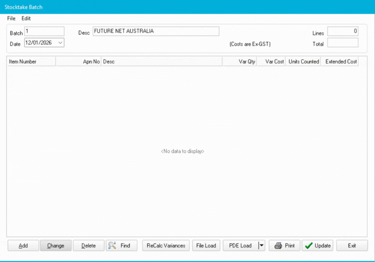 StocktakePDEItemsAppearing