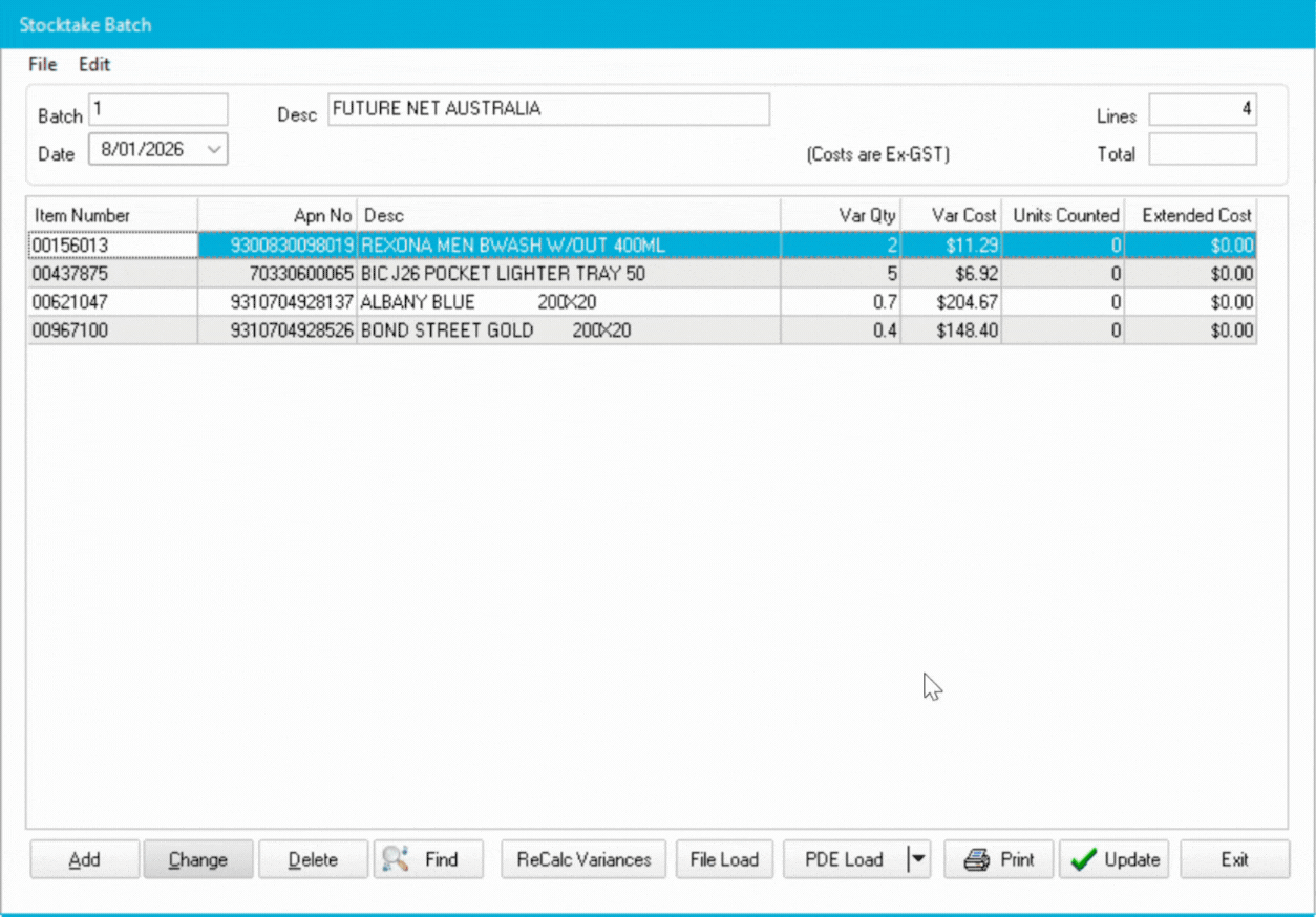 UpdateNegativeStockBatch